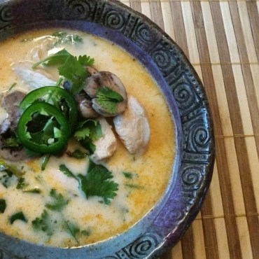 spicy thai chicken coconut soup